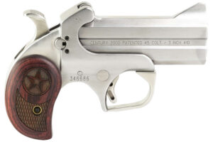 Bond Arms BAC2K Century 2000 45 Colt (LC)/410 Gauge 2rd 3.50"  Stainless Steel Double Barrel & Frame, Auto Extractor & Rebounding Hammer, Blade Front/Fixed Rear Sights, Rosewood Grip, Manual Safety