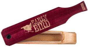 Primos PS2961 Early Bird  Box Call Turkey Hen Sounds Attracts Turkeys Natural Walnut/Purple Heart