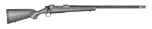 Christensen Arms 8010800202 Summit TI  Full Size 300 PRC 3+1, 26" Natural Titanium Steel Threaded Barrel, Natural Titanium Aluminum Receiver, Green w/Black Webbing Fixed Sporter Stock