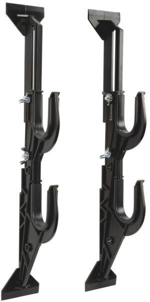 Allen 17450 Gun/Accessory Rack  Black Plastic Holds 2