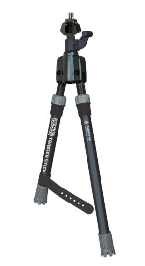 Primos 65828 Trigger Stick  Short 12"-16.50", Black, Spartan Precision Magnetic Attachment System