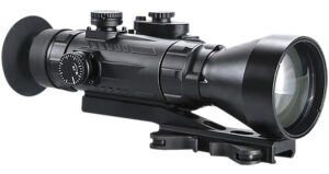 AGM Global Vision 15WP4423474111 Wolverine Pro-4 3APW Night Vision Rifle Scope Matte Black 4x70mm Gen 3 Auto-Gated White Phosphor Illuminated Red Chevron w/Ballistic Drop Reticle
