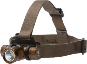 Browning 3713345 Blackout Elite Headlamp  Burnt Bronze  4/860 Lumens White LED/Green