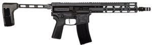 Global Ordnance LLC 197892004862 Monolith 15P 5.56x45mm NATO 30+1 12.50" Black Mono Barrel, M-LOK Handguard, Black Aluminum Picatinny Rail Receiver, SB Tactical Brace, B5 P-Grip 23 Grip