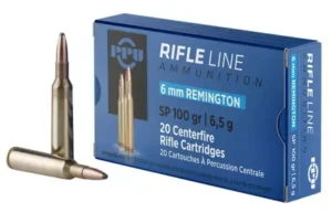 PPU STANDARD RIFLE AMO 6MM REM 100GR SPBT 20RD (10 BOX CASE)