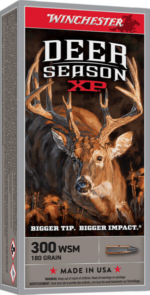Winchester Ammo X300SDS2 Deer Season XP 300WSM 180gr 20 Per Box/10 Case