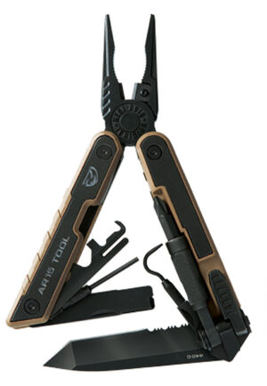 Real Avid AVAR15T AR15 440C SS Part Serrated Blade Black G10 Handle AR Platform