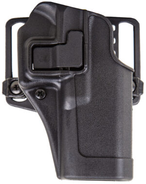 Blackhawk 410500BKR Serpa CQC OWB Size 00 Matte Black Polymer Belt Loop/Paddle Compatible w/Glock 17/22/31/47 Right Hand