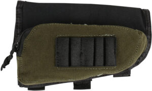 Allen 20550 Buttstock Shell Holder  Black/Green Cordura Capacity 5rd Rifle Buttstock Mount