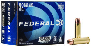 Federal C32HRB Personal Defense 32H&R Mag 85gr Jacketed Hollow Point 20 Per Box/25 Case