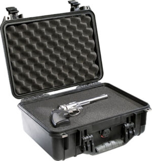 Pelican 1450000110 Protector Case Black Polypropylene Holds Handgun
