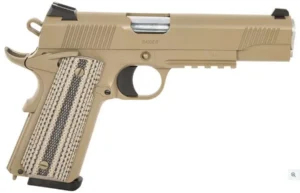 TISAS 1911 DUTY B45RDG HGA 45 AUTO 5IN BBL FS CERAKOTE FDE G10 GRIPS RAIL 7RD MAG ENH