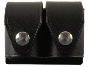 HKS 203PLBN SpeedLoader Case Double Black Large Hytrel Belt Loop Fits S&W/Ruger/Colt/Taurus/Dan Wesson Belts 2.25" Wide