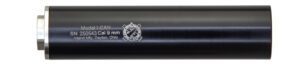 INLAND I-CAN 6" Aluminum Black Type III Anodized Black 9mm Suppressor, 1/2x28 direct thread base