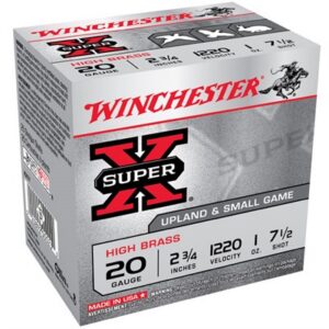 SUPER-X 20 GAUGE 2-3/4'' 1OZ #7.5 SHOT 20/BOX