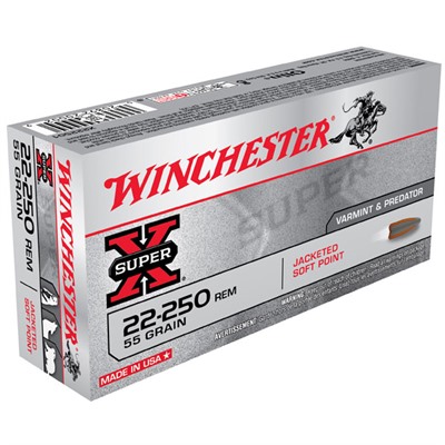 WINCHESTER SUPER-X 22-250 55GR JSP