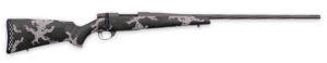 Weatherby VTE653WR8B Vanguard Talon 6.5-300 Wthby Mag 3+1 28" Tungsten Cerakote Peak 44 Blacktooth Carbon Fiber Stock w/ Green & White Sponge Pattern