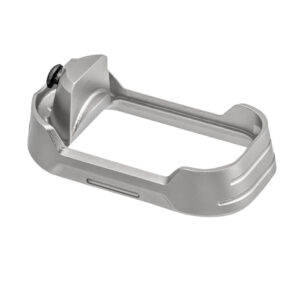 Tyrant CNC TDG17MWG3GREYBLACKSCRE  Magwell Fits Glock 17 Gen 3 Grey Aluminum