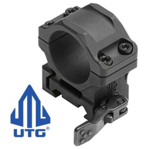 Accu Sync Scope Rings QR 1 inch Low Profile for Picatinny Rail Matte Black