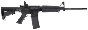 DPMS DR-15 M4 223REM RIFLE 16" CLASSIC HG, BLACK A2 POST, MAGPUL REAR 1-30RD