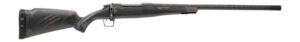 Fierce Firearms RGESC25CM18BTS Carbon Rogue 25 Creedmoor 3+1 18" Carbon Fiber Match Grade Threaded Barrel, Black Cerakote Stainless Steel Drilled & Tapped Receiver, Trophy Camo LR Negative Comb Carbon